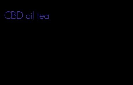 CBD oil tea