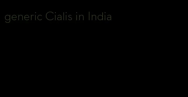 generic Cialis in India