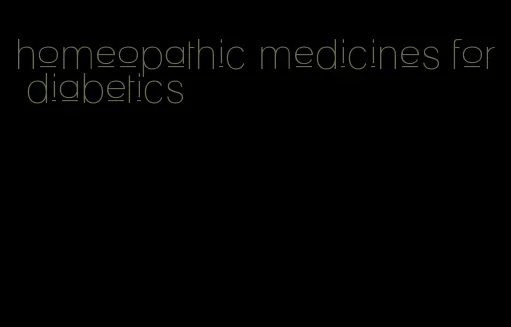 homeopathic medicines for diabetics