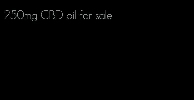 250mg CBD oil for sale