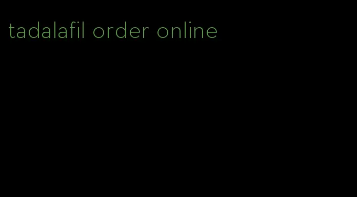 tadalafil order online