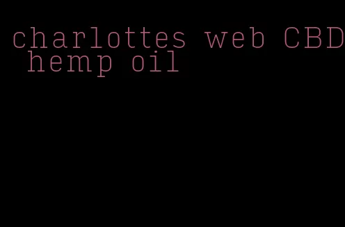 charlottes web CBD hemp oil