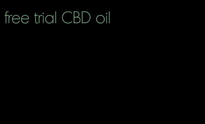 free trial CBD oil