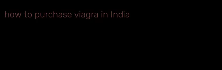 how to purchase viagra in India